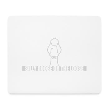 goose on the loose - Mousepad (Querformat) - Weiß - Vorne