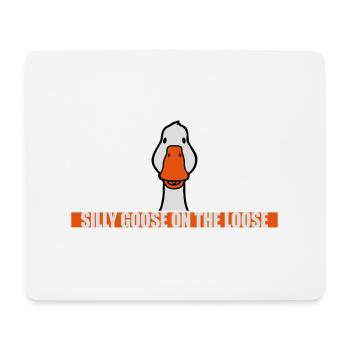 goose on the loose - Mousepad (Querformat) - Weiß - Vorne