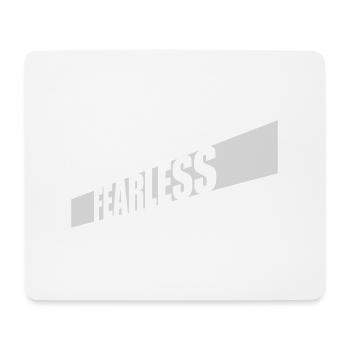 fearless Text Quote Design - Mouse Pad (horizontal) - white - Front