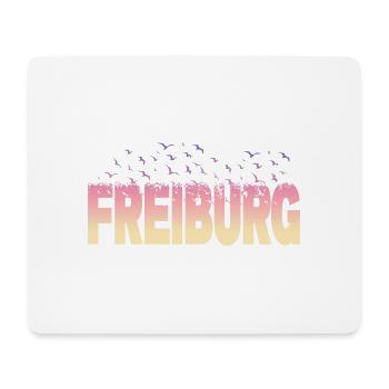 Freiburg Germany City Font Birds Skyline - Mouse Pad (horizontal) - white - Front