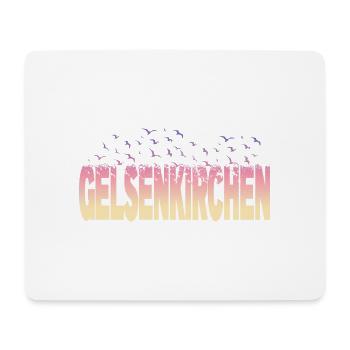 Gelsenkirchen Allemagne Ville Police Oiseaux - Tapis de souris (format paysage) - blanc - Devant