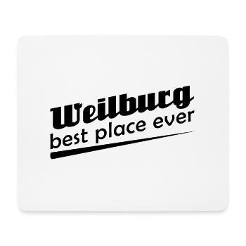 Weilburg - Stadt best place ever - Mousepad (Querformat) - Weiß - Vorne