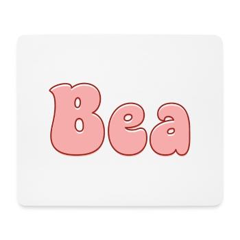 Nom Fille Béa Rétro - Prénom Béa Pour Couple - Tapis de souris (format paysage) - blanc - Devant