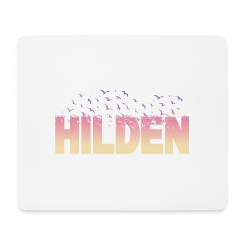 Hilden Deutschland Stadt Schrift Vögel Skyline - Mousepad (Querformat) - Weiß - Vorne