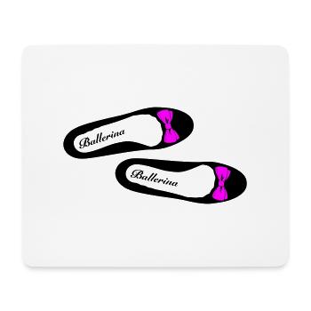 Ballerine 2 - Tapis de souris (format paysage) - blanc - Devant