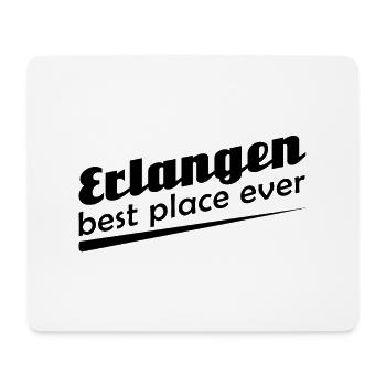 Erlangen - Stadt best place ever - Mousepad (Querformat) - Weiß - Vorne