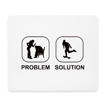 Skateboard Longboard Skater Skaten Skateboarding - Mousepad (Querformat) - Weiß - Vorne
