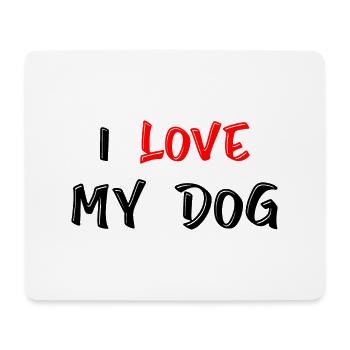 Hund Dog - Mousepad (Querformat) - Weiß - Vorne