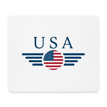 USA Fahne - Mousepad (Querformat) - Weiß - Vorne