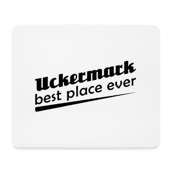 Uckermark - Stadt best place ever - Mousepad (Querformat) - Weiß - Vorne