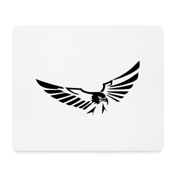 Flying Eagle öffnet seine Flügel - 20 - Mousepad (Querformat) - Weiß - Vorne