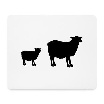sheep - Mouse Pad (horizontal) - white - Front