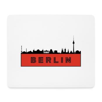 Ville de Berlin - Allemagne - Tapis de souris (format paysage) - blanc - Devant