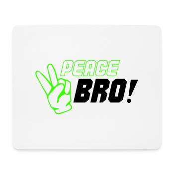peace bro 02 - Mousepad (Querformat) - Weiß - Vorne