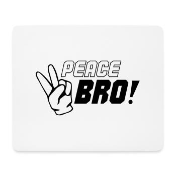 peace bro 01 - Mousepad (Querformat) - Weiß - Vorne