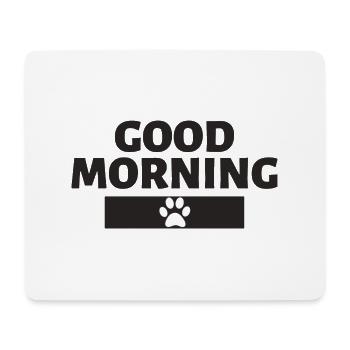 Bonjour Patte - Tapis de souris (format paysage) - blanc - Devant