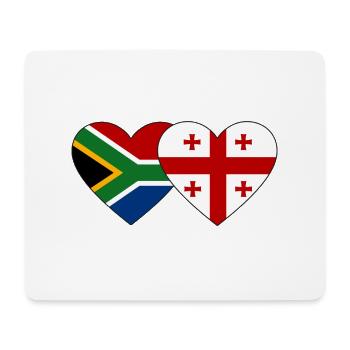 Südafrika georgien Flagge Herz - Mousepad (Querformat) - Weiß - Vorne