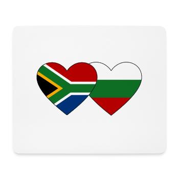 Südafrika Bulgarien Flagge Herz - Mousepad (Querformat) - Weiß - Vorne