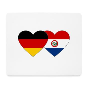 Germany Paraguay Heart Flag - Mouse Pad (horizontal) - white - Front