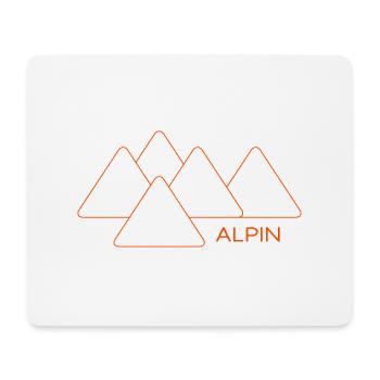 Alpine mountain hike summit ridge Hüttengaudi mountain - Mouse Pad (horizontal) - white - Front