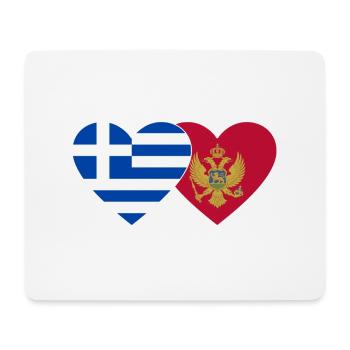 Griechenland Montenegro Flagge - Mousepad (Querformat) - Weiß - Vorne