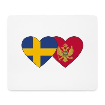 Schweden Montenegro Flagge - Mousepad (Querformat) - Weiß - Vorne
