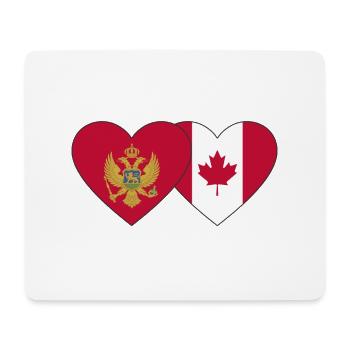 Montenegro Kanada Flagge - Mousepad (Querformat) - Weiß - Vorne