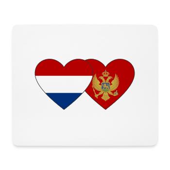 Holland Montenegro Flagge - Mousepad (Querformat) - Weiß - Vorne