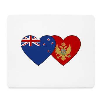 Neuseeland Montenegro Flagge - Mousepad (Querformat) - Weiß - Vorne