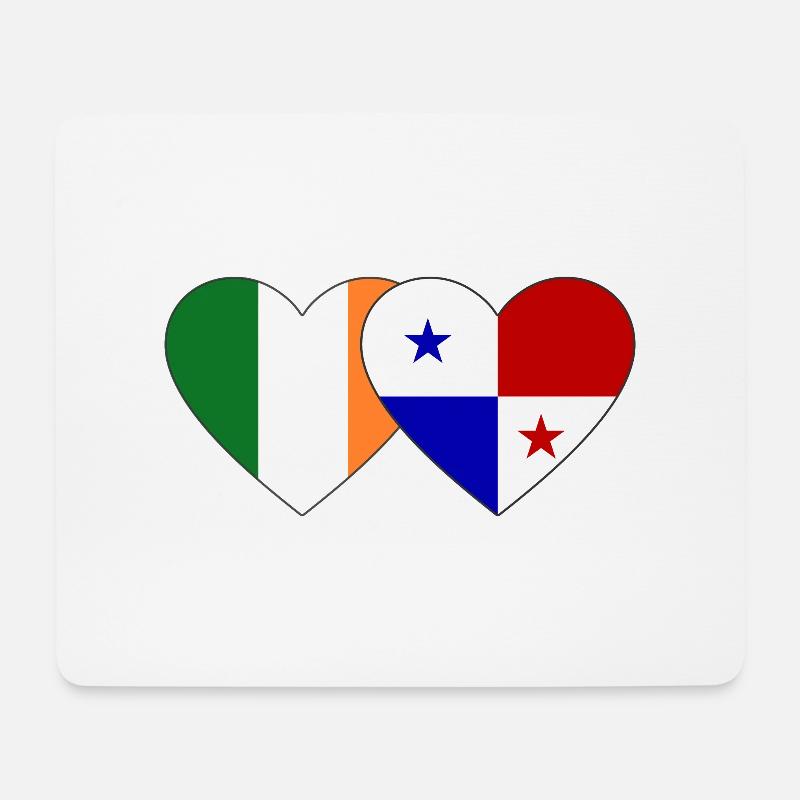 Irland Panama Flagge - Mousepad (Querformat) - Weiß