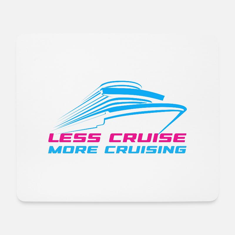 Kreuzfahrt auf freiem Fuß. Weniger Plan, mehr Entspannung. - Mousepad (Querformat) - Weiß
