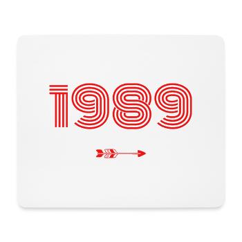 Born in 1989 - Mouse Pad (horizontal) - white - Front