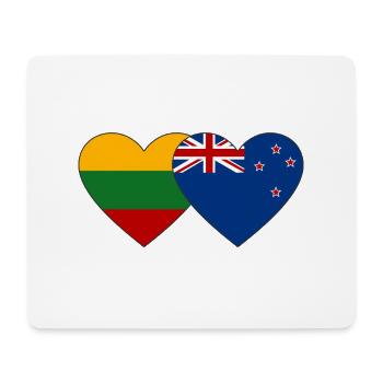 Lithuania New Zealand flag - Mouse Pad (horizontal) - white - Front