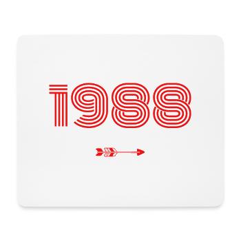 Born in 1988 - Mouse Pad (horizontal) - white - Front
