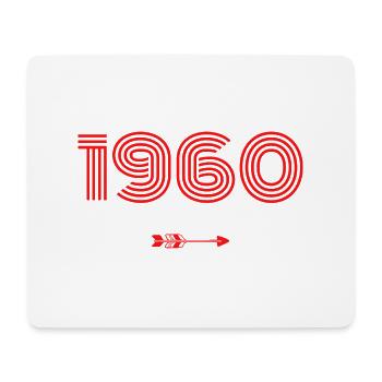 Jahrgang 1960 - Mousepad (Querformat) - Weiß - Vorne