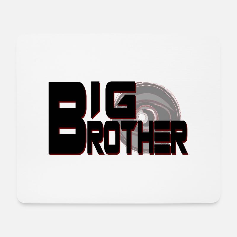 GROßER BRUDER - Mousepad (Querformat) - Weiß