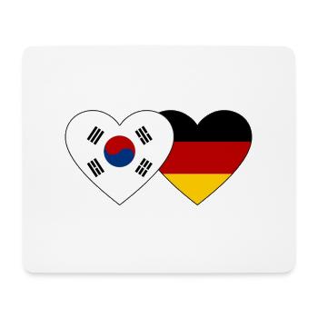 Corée du Sud Allemagne Flag Heart - Tapis de souris (format paysage) - blanc - Devant
