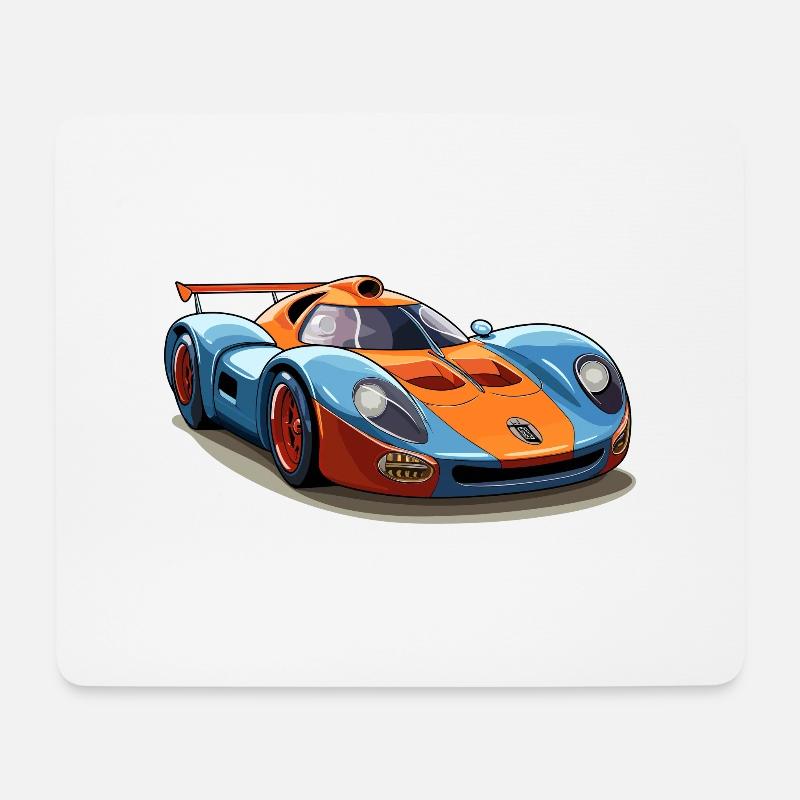 Sportwagen - Mousepad (Querformat) - Weiß