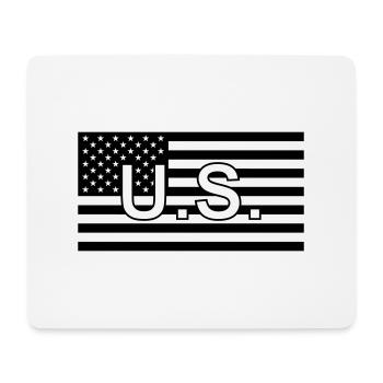 Drapeau tactique États-Unis/États-Unis - Tapis de souris (format paysage) - blanc - Devant