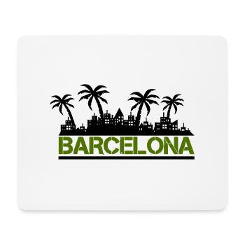 Barcelone - Tapis de souris (format paysage) - blanc - Devant