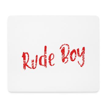 Naughty naughty boy funny gift idea - Mouse Pad (horizontal) - white - Front