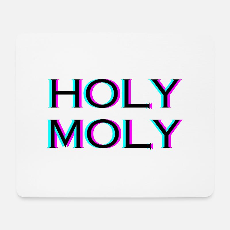 Holy Moly - Mouse Pad (horizontal) - white