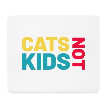 Les chats, pas les enfants, le chat qui dit - Tapis de souris (format paysage) - blanc - Devant