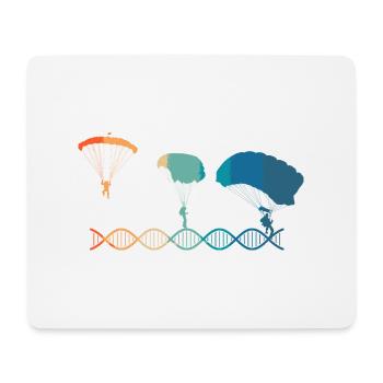 Fallschirme sind Teil meiner DNA - Mousepad (Querformat) - Weiß - Vorne
