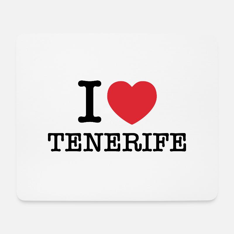 Ich liebe Teneriffa | Teneriffa | I Herz Teneriffa - Mousepad (Querformat) - Weiß