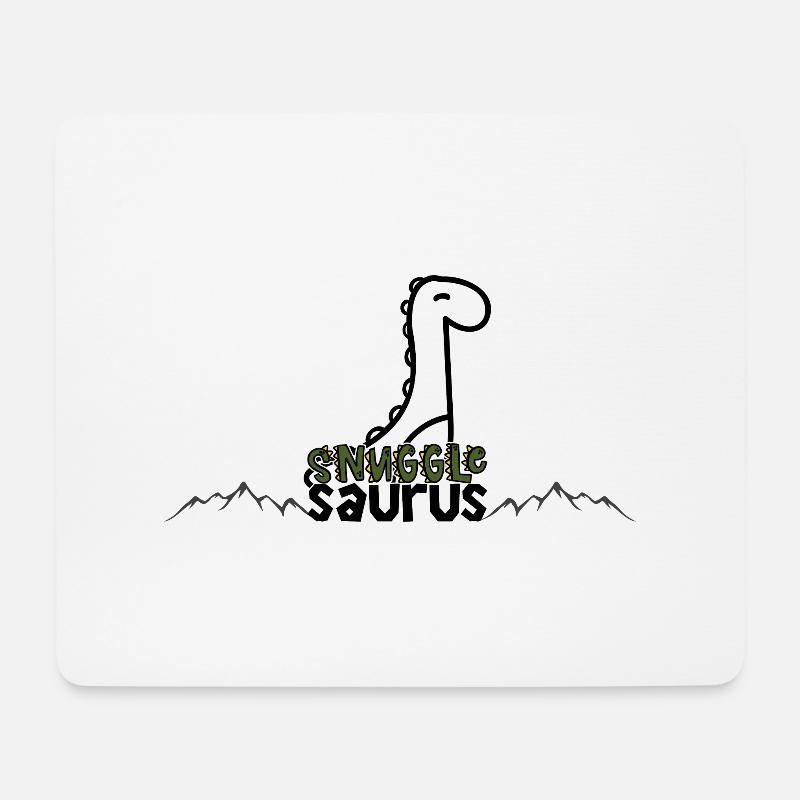 Dino04 - Mousepad (Querformat) - Weiß