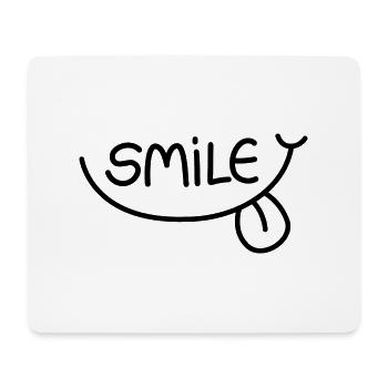 Smile - Mousepad (Querformat) - Weiß - Vorne