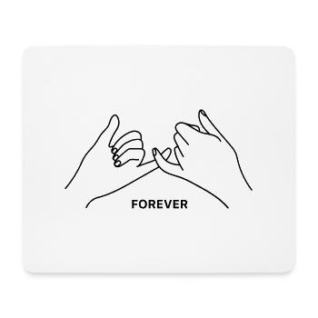 Für immer - Mousepad (Querformat) - Weiß - Vorne