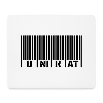 Code-barres unique - Tapis de souris (format paysage) - blanc - Devant