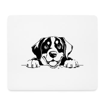 Grand Bouvier Suisse - Tapis de souris (format paysage) - blanc - Devant